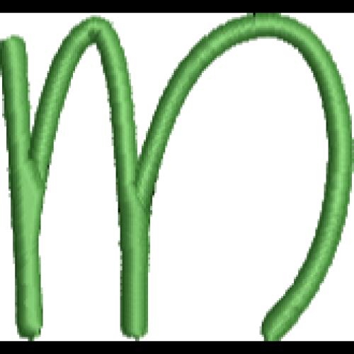 Curly Lower Case M
