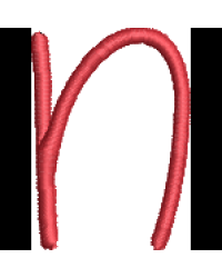 Curly Lower Case N