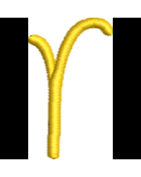 Curly Lower Case R
