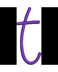 Curly Lower Case T