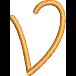 Curly Lower Case V