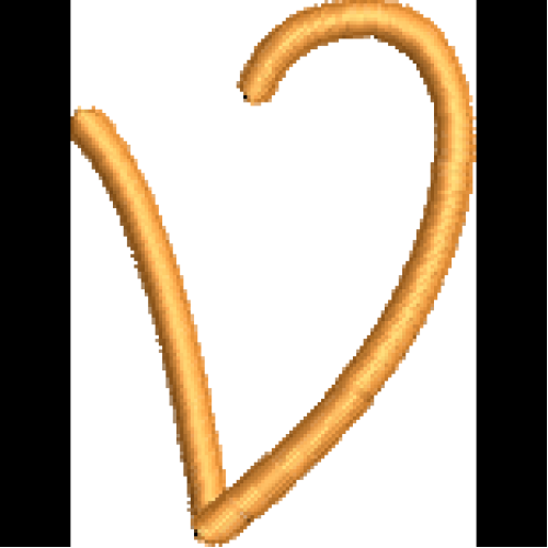 Curly Lower Case V