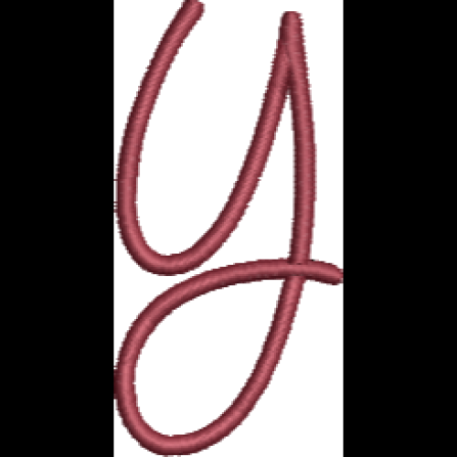 Curly Lower Case Y