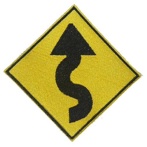 Curves Ahead Road Sign