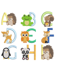 Cute Animal Alphabet Set