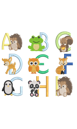 Cute Animal Alphabet Set
