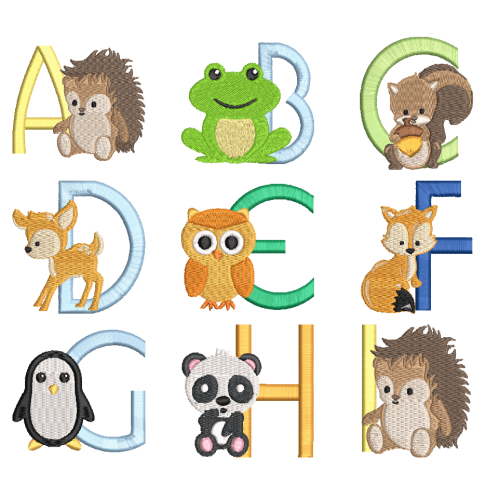 Cute Animal Alphabet Set