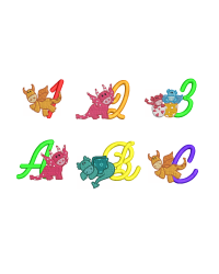 Cute Dragon Alphabet