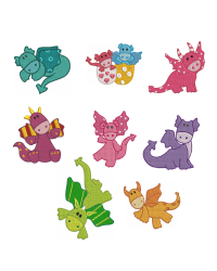 Cute Dragon Set