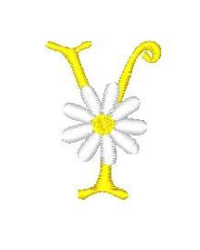 Daisy Alphabet Y