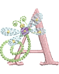 Dragonfly Alphabet A