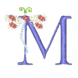 Dragonfly Alphabet M