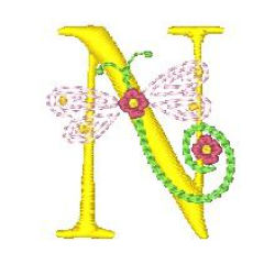 Dragonfly Alphabet N