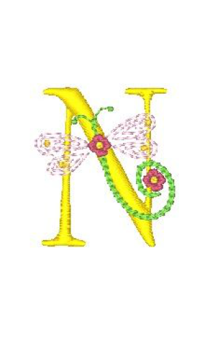Dragonfly Alphabet N