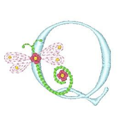 Dragonfly Alphabet Q