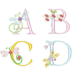 Dragonfly Alphabet Set