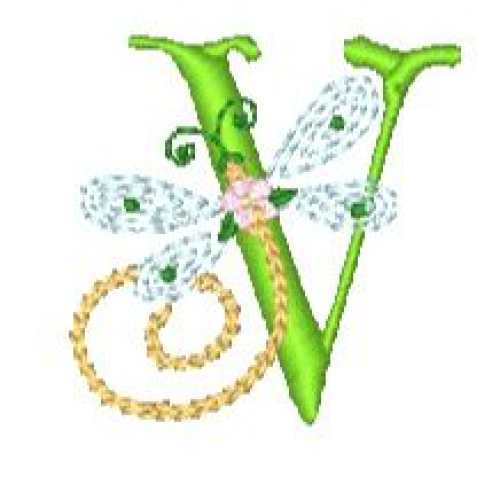 Dragonfly Alphabet V
