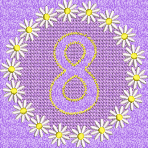Embossed Daisy 8
