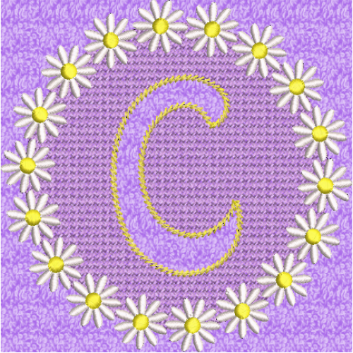 Embossed Daisy C