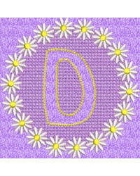 Embossed Daisy D