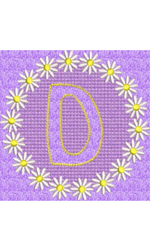 Embossed Daisy D