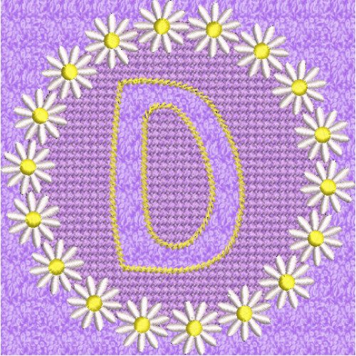 Embossed Daisy D