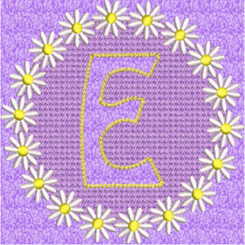 Embossed Daisy E