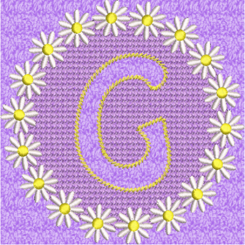 Embossed Daisy G