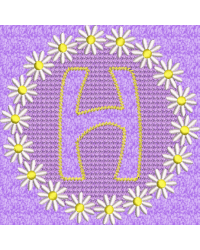 Embossed Daisy H