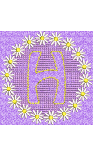 Embossed Daisy H