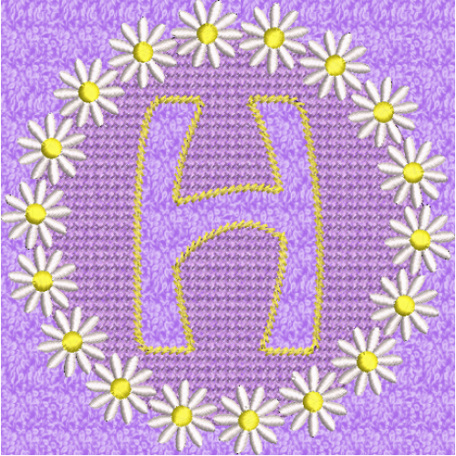 Embossed Daisy H
