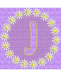 Embossed Daisy J