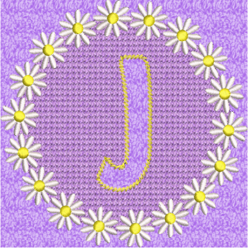 Embossed Daisy J