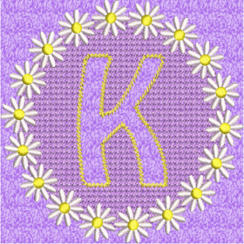 Embossed Daisy K