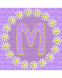Embossed Daisy M