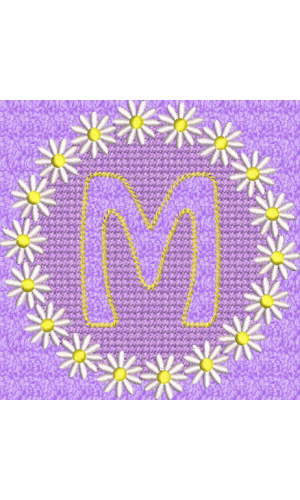 Embossed Daisy M