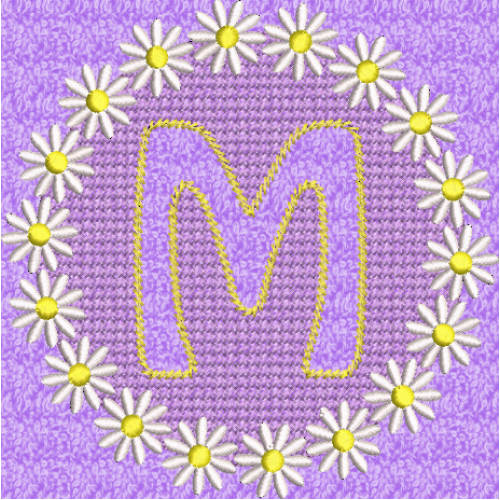 Embossed Daisy M