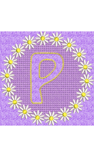 Embossed Daisy P