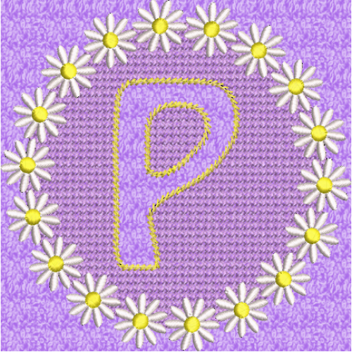 Embossed Daisy P