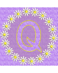 Embossed Daisy Q