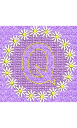 Embossed Daisy Q