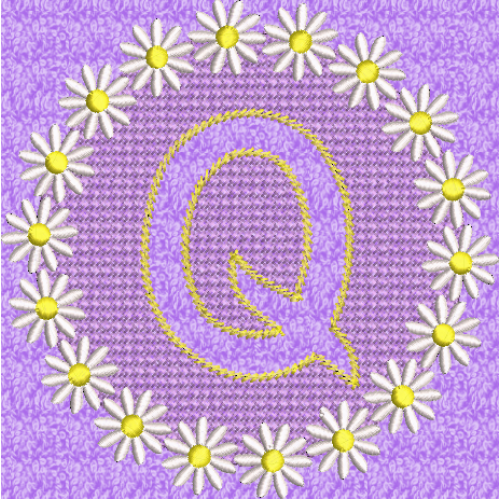 Embossed Daisy Q