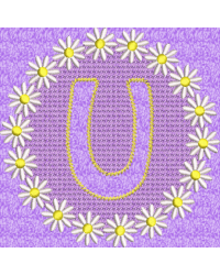 Embossed Daisy U