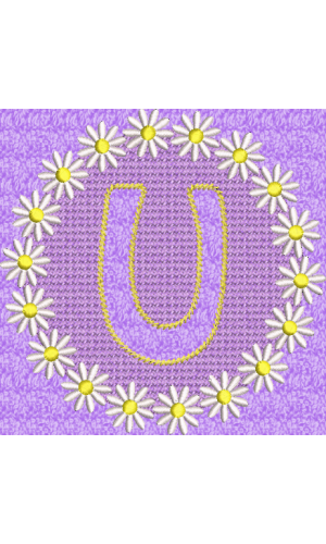 Embossed Daisy U