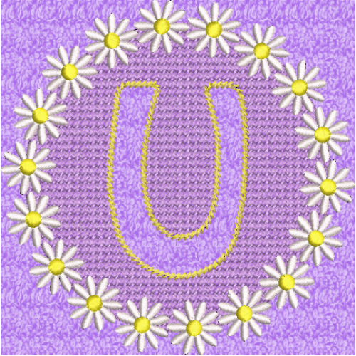 Embossed Daisy U