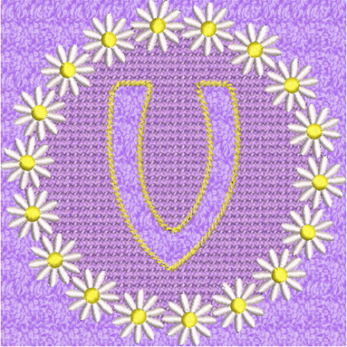 Embossed Daisy V