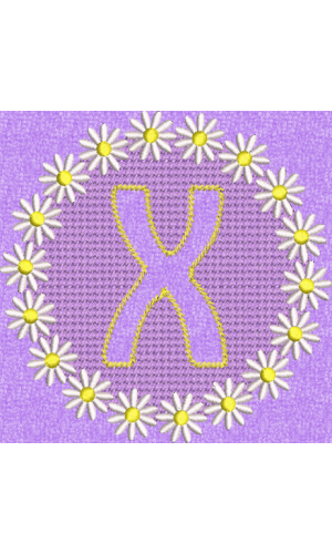 Embossed Daisy X