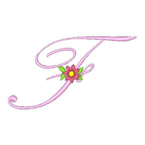 Floral Alphabet F Floral Alphabet F