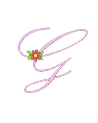 Floral Alphabet G