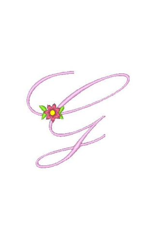 Floral Alphabet G Floral Alphabet G